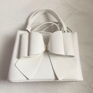 White Bow Crossbody/Shoulder Bag